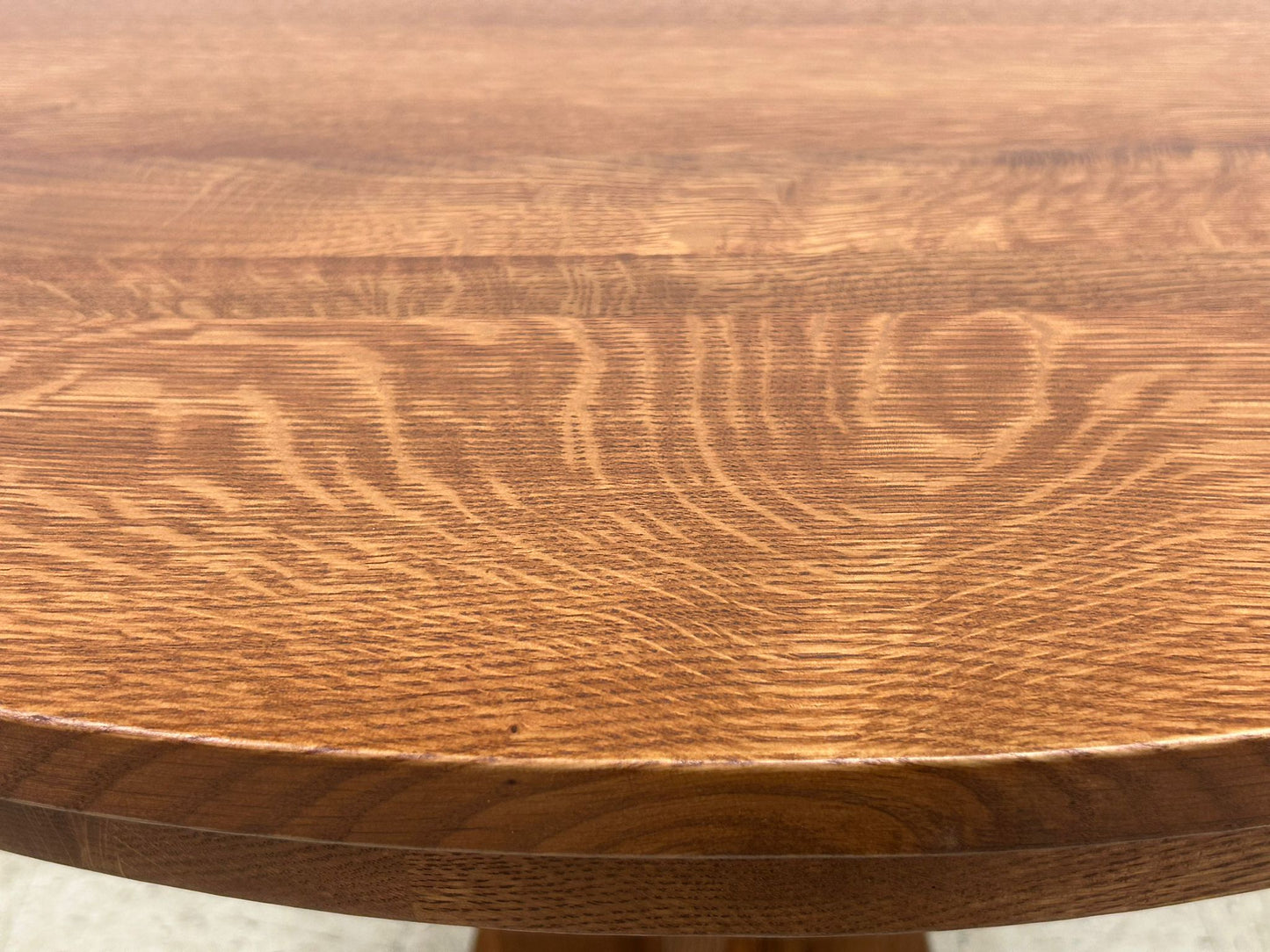 Mission Quarter Sawn Oak Round Dining Table Set - 40"