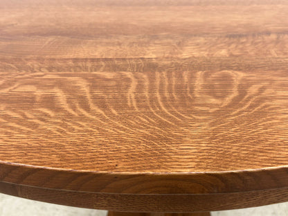 Mission Quarter Sawn Oak Round Dining Table Set - 40"