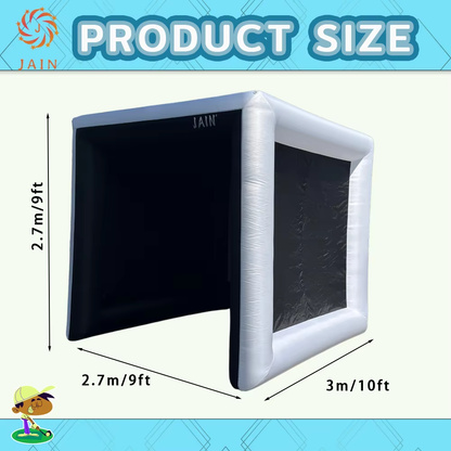Indoor Inflatable Golf Simulator Kids Golf Practice Swing Tent Inflatable Driving Range Training Cage for Exercise&Play