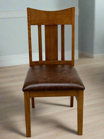 Mission Quarter Sawn Oak Round Dining Table Set - 40"