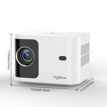 HD 720p Wireless 5G Projector - Intelligent Adjustable Trapezoidal Design for Home Entertainment