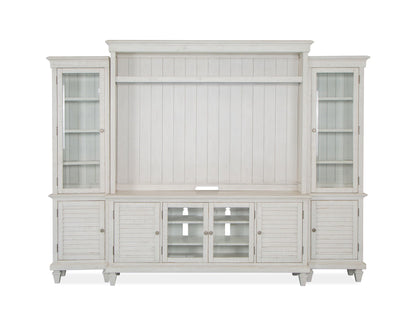 Newport - Entertainment Wall - Alabaster